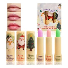 Lápiz Labial Navideño Que Cambia De Color, Paquete De 3 As Show