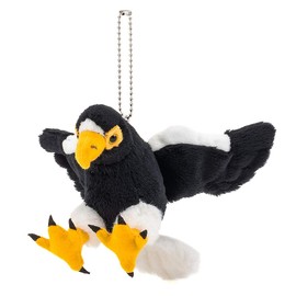 COLORATA Plush Toy Mascot Stellar Eagle (Realistic Birds/Chain Included) Cute Bird Key Holder Doll Gift Present (2 Meters Readed)