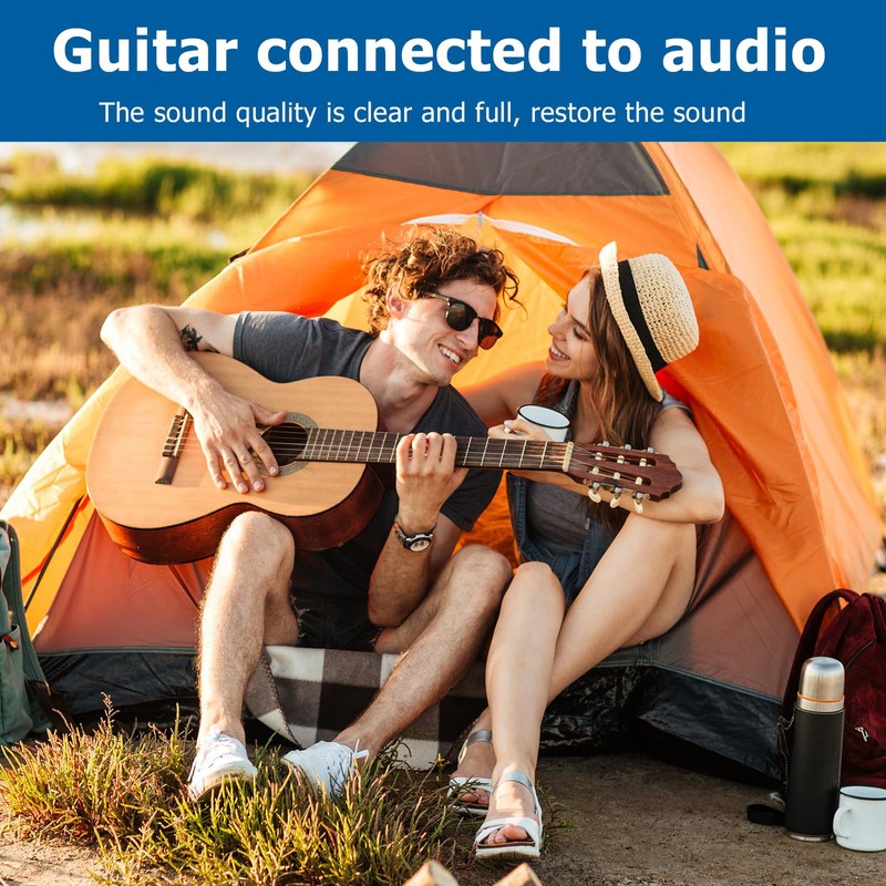 TEKERA Dual 1/4 Inch TS to RCA Stereo Audio Interconnect