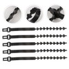 CAXUSD 5pcs Tree Ties Straps Adjustable Ties Strong Rubber Reusable
