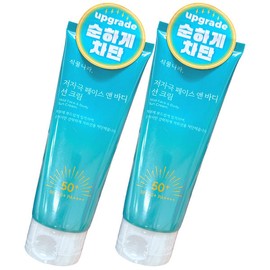Plant Nation 식물나라 저자극 페이스앤 바디 선크림150ml x2개 무기자차 멀티 선크림 Plant Kingdom Low-Irritation Face & Body Sun Cream 150ml x 2, Mineral Multi Sun Cream