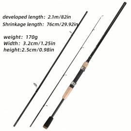 Carbon Fiber Lure Rod Sea Saltwater Travel High Quality Surf Spinning/Casting Pole Baitcasting Fishing RodLength: 1.8 m, Color: Green