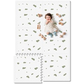 PIGLOG Baby Foam Play Mat-72”x 48” Baby Playmat,6-Piece Interlocking Foam Floor Tiles,Puzzle Mat for Infants and Toddlers,Waterproof Crawling Mat,Non Toxic Play Mat for Baby Tummy Time Mat(Spot)
