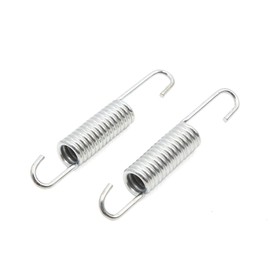 sourcing map Pack of 2 Main Stand Stand Spring Metal Motorcycle Foot Kickstand Side Stand Spring Spring Silver for GS125