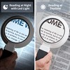 JARLINK Magnifying Glass with Light and Stand, 3 Modes Foldable