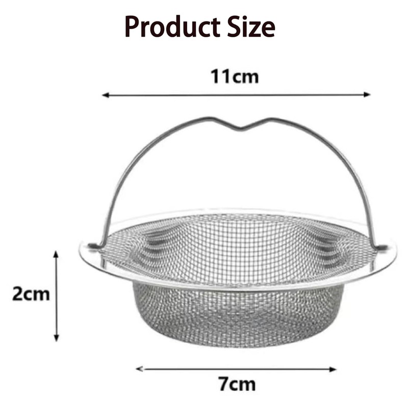 2 Pack Kitchen Sink Strainer, Stainless Steel Large Sink Sieve