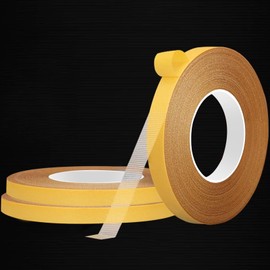 KAIYUER 3 Pack Double Sided Tape Heavy Duty,High Stickness Clear Tape for Making DIY Crafts, Paste Photo, Rug Fixed, Floor,Wall Decor,Office Decor,No Glue Residue,0.39in x 66FT,