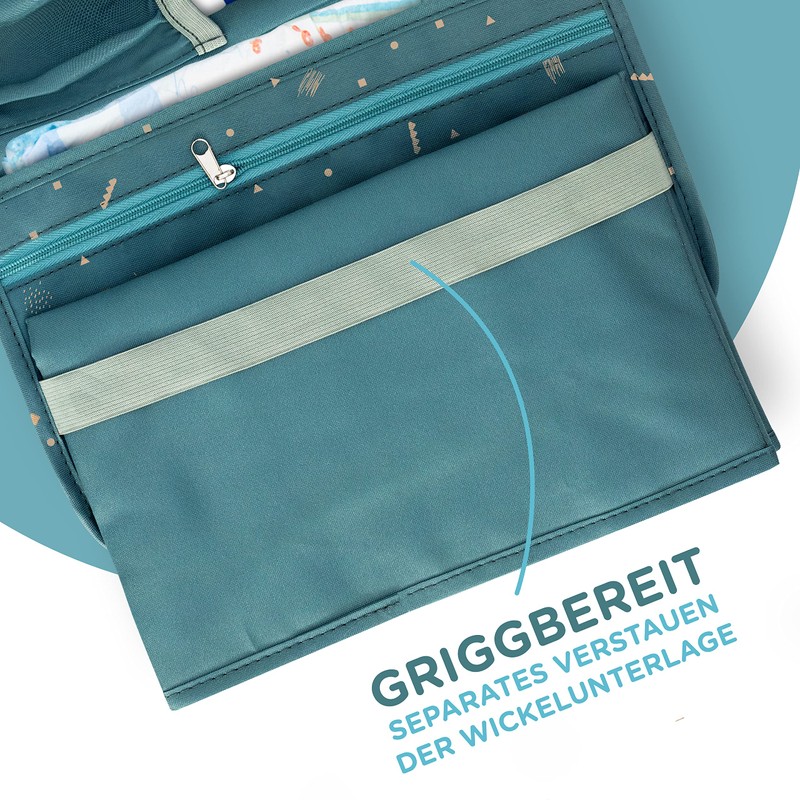 Jubi® Nappy Bag with Changing Mat for Travelling with Extra