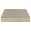 2pcs Oak 9.1"x9.3"x1.5"MDF Floating Wall & Display Shelvescolor: Brown Color