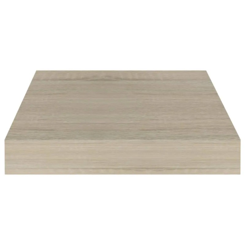 2pcs Oak 9.1"x9.3"x1.5"MDF Floating Wall & Display Shelvescolor: Brown Color