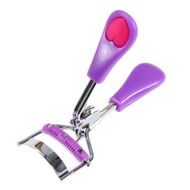 NOLITOY Heart Handle Eyelash Curler Quick Anti-Slip for Gorgeous Eye Lashes Makeup Purple Rose Red