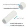 PATIKIL 3/4" PVC Pipe End Cap Fitting, 2 Pack Furniture