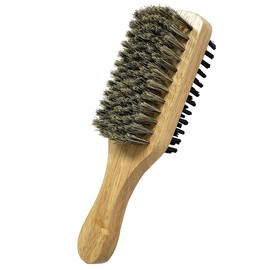 HAIKING Beard Styling Brush, 1 Pcs Mens Boar Bristle Hair Brush for Long, Thick, Curly Hair (7.08 * 2.16in)