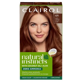 Natural Instincts Haircolor - 6R Light Auburn by Clairol for Unisex - 1 Application Hair Color