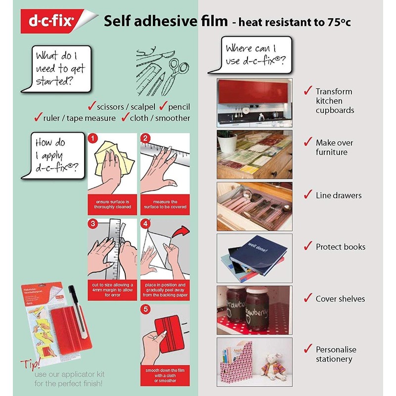 d-c-fix 346-0219-2PKA Decorative Self-Adhesive Film, Maple Wood, 17" x 78"