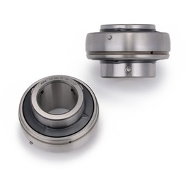 XIKE 2 Pcs Chrome Steel UC206-18 Bore 1-1/8" Insert Ball Bearings, with Sealed and Set Screw, Fits P206/F206/FL206/T206/PA206/FA206/FB206 and More Bearing Housings.