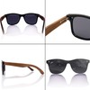 glozzi Sunglasses Men and Women Wood Polarised UV400 with Wooden