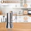 Uncoated 2 Cup Moka Pot 304 Thickened Stainless Steel Coffee