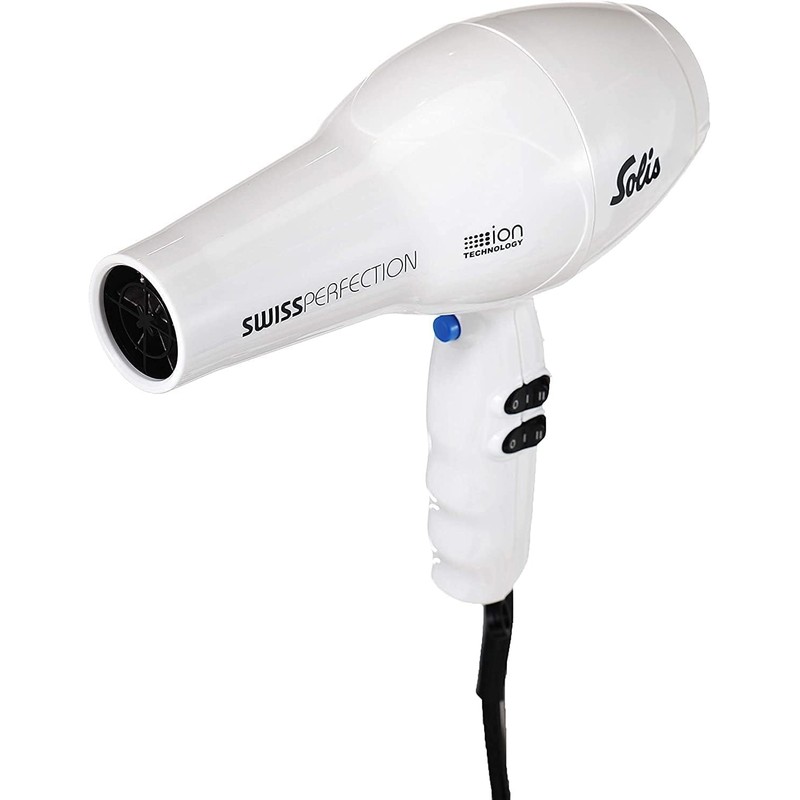 Solis Swiss Perfection Professional Hairdryer, Hair-Friendly 77°C Wind, ION Technology,