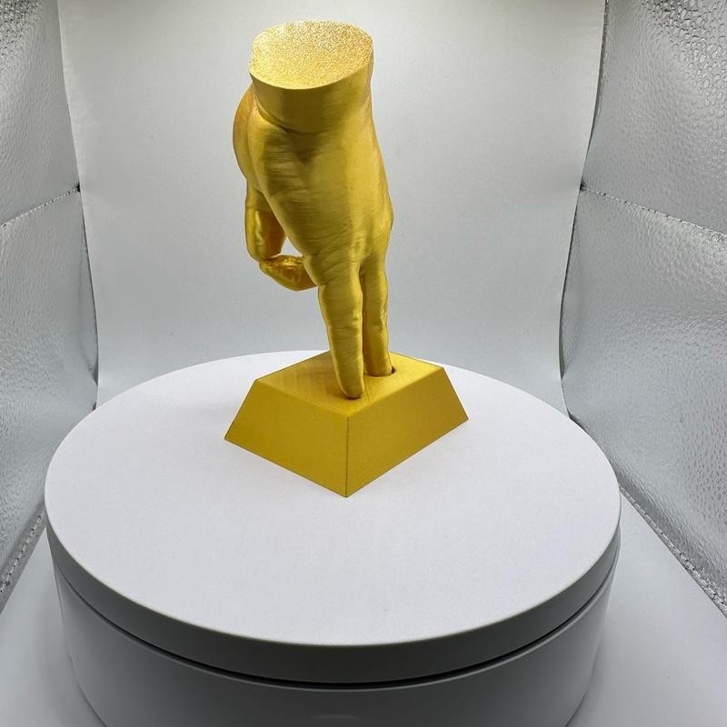 Gotcha Meme Figurine 3D Printed - Color: Yellow