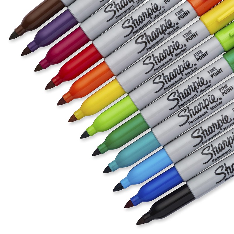 Sharpie Permanent Markers, Color Burst, Set of 24, F, Medium