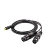 [WV-9211-1.5B] XLR Canon Female x 2 to 3.5mm Stereo Mini