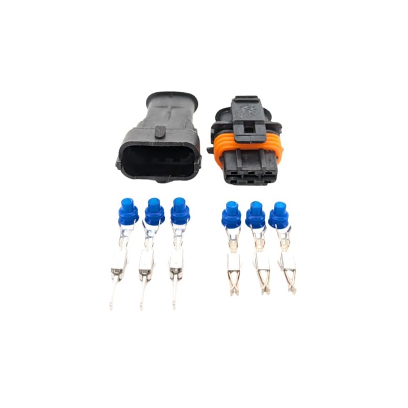 Male & Female Automotive Car Connector Plugs Pair Kit for