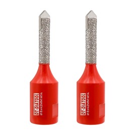 DIATOOL Diamond Mortar Raking Bit - Tuck Pointing Bit with Carbide Tipped for Granite Marble Concrete Masonry Stone Removals Vacuum Brazed Bit M14 Thread(8 * 42mm)*2