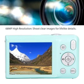 Digital Camera 8K HD 68MP 2.7" Screen Digital Point and Shoot 16X Zoom Timer Beauty Filter Video Recording Compact Digital Camera