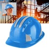 Construction Site Protective Cap Ventilate ABS Hard Hat Reflective Stripe