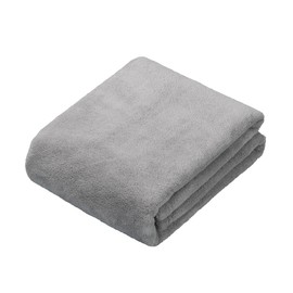 CBJAPAN Carari Premium Hair Drying Towel, 5.9x Water Absorbency Microfiber, Gray, 1 towel, Quick Dry (Absorbs Water in the Fiber Gaps), Marshmallow Texture, Fluffy, 15.7 x 39.4 inches (40 x 100 cm)