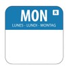 "1" Colour Coded Blue Monday Food Safety Day Labels Food