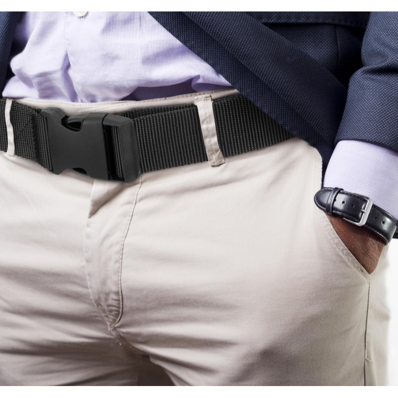 Justay Comf Men's Nylon Canvas Belt for Men, Belt Continuously