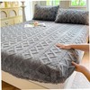 Elastic Bed Sheets Mattress Velvet Cover Winter Velvet Fitted Sheet