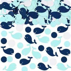 Keaziu 100PCS Whale Confetti Baby Shower Confetti Decoration Baby Boy Girl Sea Theme Table Confetti Baby Confetti for Baby Shower Theme Baby Confetti for Baby Shower Birthday Party Birthday