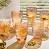 abrwyy Drinking Glasses Set of 6, Amber Glassware, Amber Drinking
