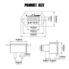 Taikemeti 12V/24V Battery Gauge, Battery Level Meter for Lead-Acid Batteries,