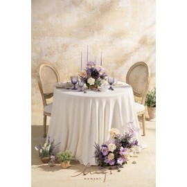 Ling's Moment Floral Arch Arrangement Wedding Arch Decor Aisle Decor Artificial Flower Arrangement Set for Wedding Reception Table Decor Lavender