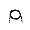Cable MC-15, 1,5m,black,XLR m/f,balanced
