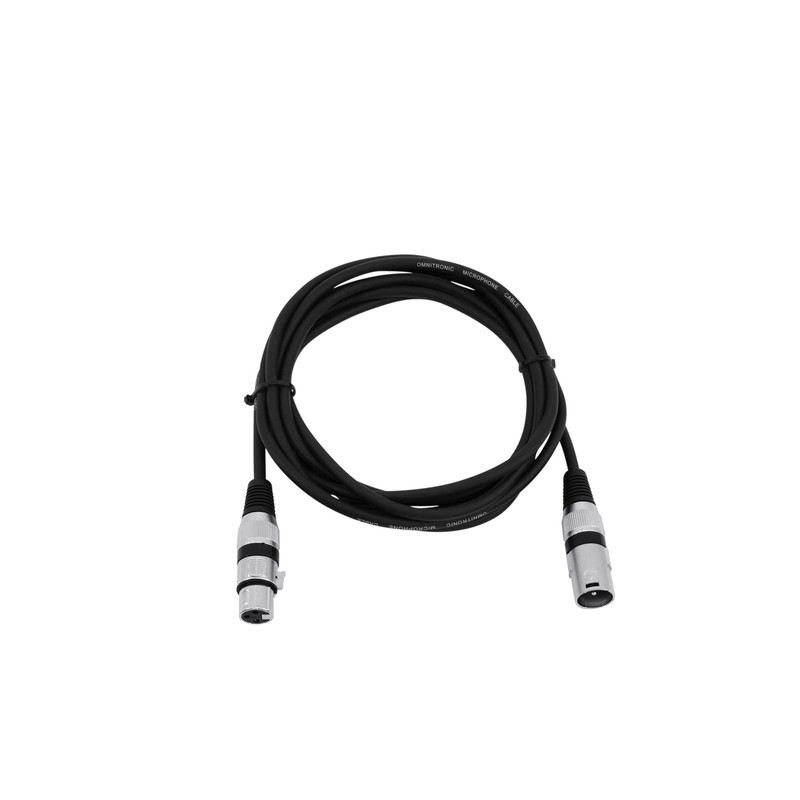 Cable MC-15, 1,5m,black,XLR m/f,balanced