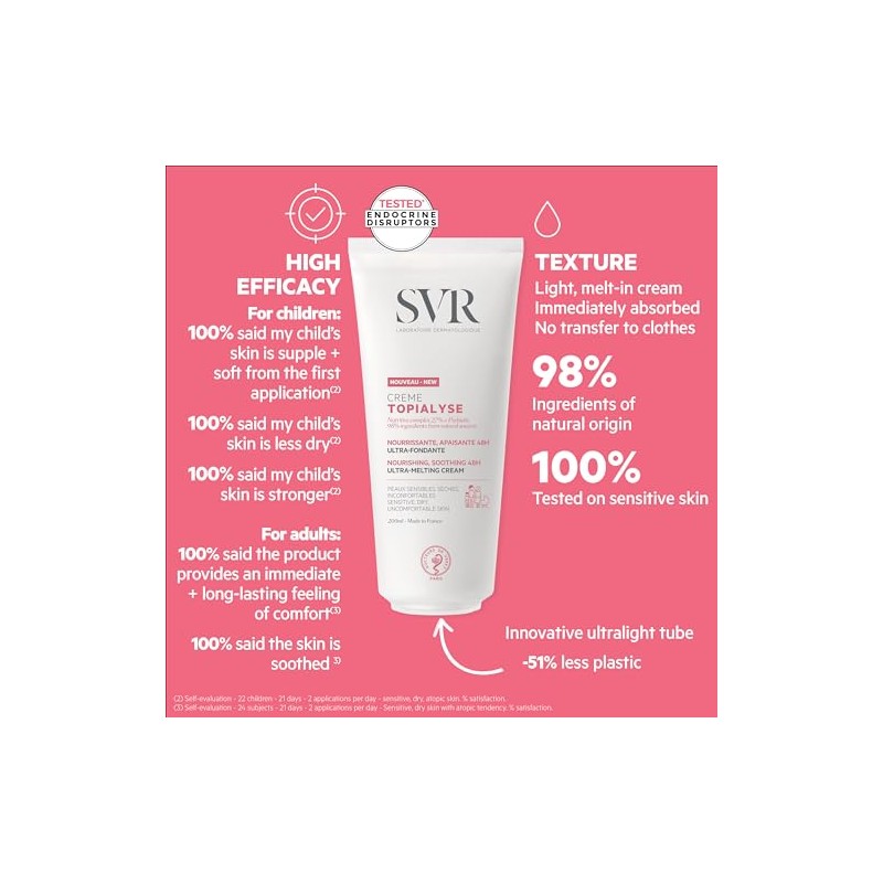 SVR Topialyse Crema Corporal Hidratante Para Piel Seca, 200 ml