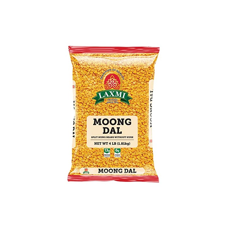 Laxmi Moong Dal (Split Mung Beans), 4 Pounds