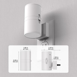 Briignite Night Lights Plug into Wall, Modern LED Night Light Plug in, Dusk to Dawn Sensor,Amber Night Light 0-100LM Adjustable Brightness, Dimmable NightLight for Hallway, Bedroom, Stairway, 2 Pack