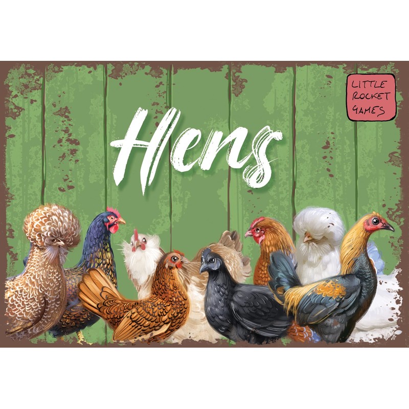 HENS Little Rocket Games Board Game in Italian and English