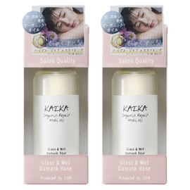 Kaika Multi-Oil (3.4 fl oz (100 ml) x 2 Bottles), Damask Rose Scent, Hair Oil, Styling, Glossy, Moisturizing, Wet Hair, Organic Oil, Hair Care, Hair Beauty Serum