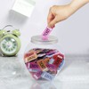 Mczcent Large Coin Bank Jar, 5/8 Gallon Big Clear Plastic
