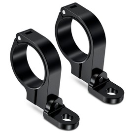 VAZESWIN 2 PCS UTV Whip Mounts (Large), Sturdy UTV Whip Flag Mounts, 360° Rotating Adjustable UTV Whip Light Mounts Aluminium Alloy Light Bar Mounts Fit on 1.5"/1.75"/1.85"/2"/2.1" Roll Bars