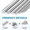 MECCANIXITY 6 Pcs Round Steel Rod 5.5mm Diameter HSS Lathe