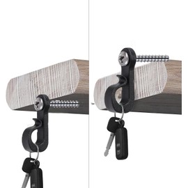 Uni-Fine 30-𝗣𝗮𝗰𝗸 Q-Hanger Screw in Hooks Indoor and Outdoor Home Christmas Lights Hanger Hooks Garage New Year Party for Outdoor String Lights