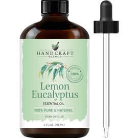 Handcraft Blends Handcraft Blends Lemon Eucalyptus Essential Oil - Huge 4 Fl Oz - 100% Pure and Natural - Premium Grade Essential Oil for Diffuser and Aromatherapy
